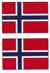 Flag-It Norwegian Flag Stickers - More Details